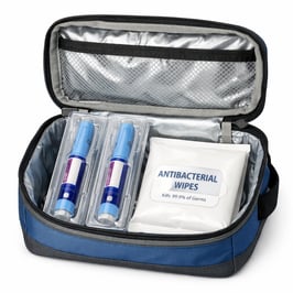 Cool Travel Bag with Weightloss Injections and Anti Bac Wipes-3
