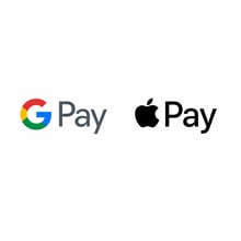 Google Pay and Apple Pay on White Background